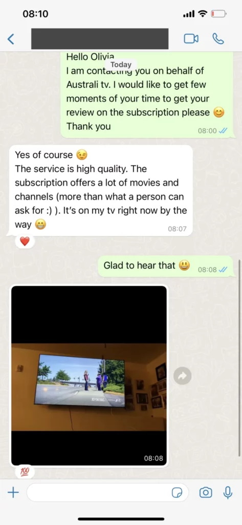 WhatsApp review 4K IPTV